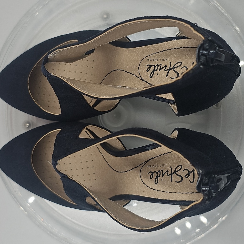 K Life Stride Women's Navy Blue Heels Sz 5m - Picture 8 of 12